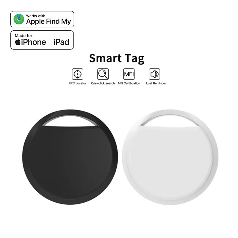 GPS Tracker Smart Search Airtag Work Find My Bluetooth Locator Tracking Device Mini Tags Anti-lost Global Positioning Finder