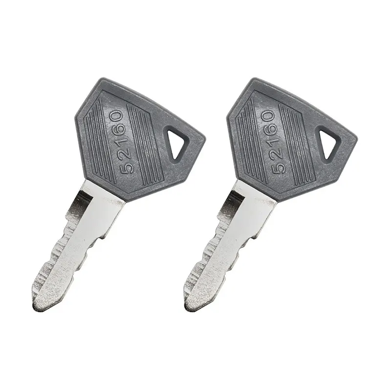 2Pcs Ignition Keys 198360-52160 1A7880-52100 Compatible with Yanmar EX3200 EX2900 EX450 SC2450 SC2400 Compatible with Kukje