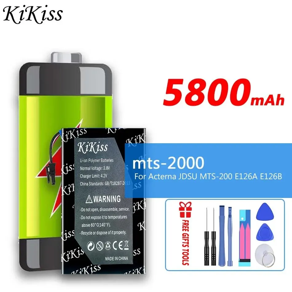 

Original KiKiss Battery mts2000 (636395) 5800mAh For Acterna JDSU MTS-2000 VIAVI Smart OTDR E126A E126B Bateria