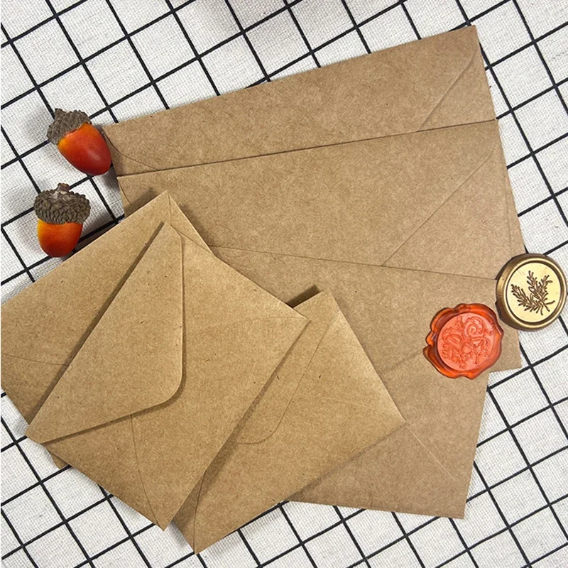 Kraft Brown Paper Envelopes 105x155mm 50pcs