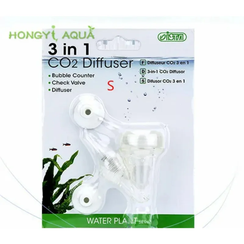 3 in 1 Compact v CO2 Diffuser CO2 Diffuser Atomizer Bubble Counter Check Valve Inverse Counteractorizer ISTA 3 in 1 V aquarium co2 diffuser,aquarium co2 accessories,co2 check valve