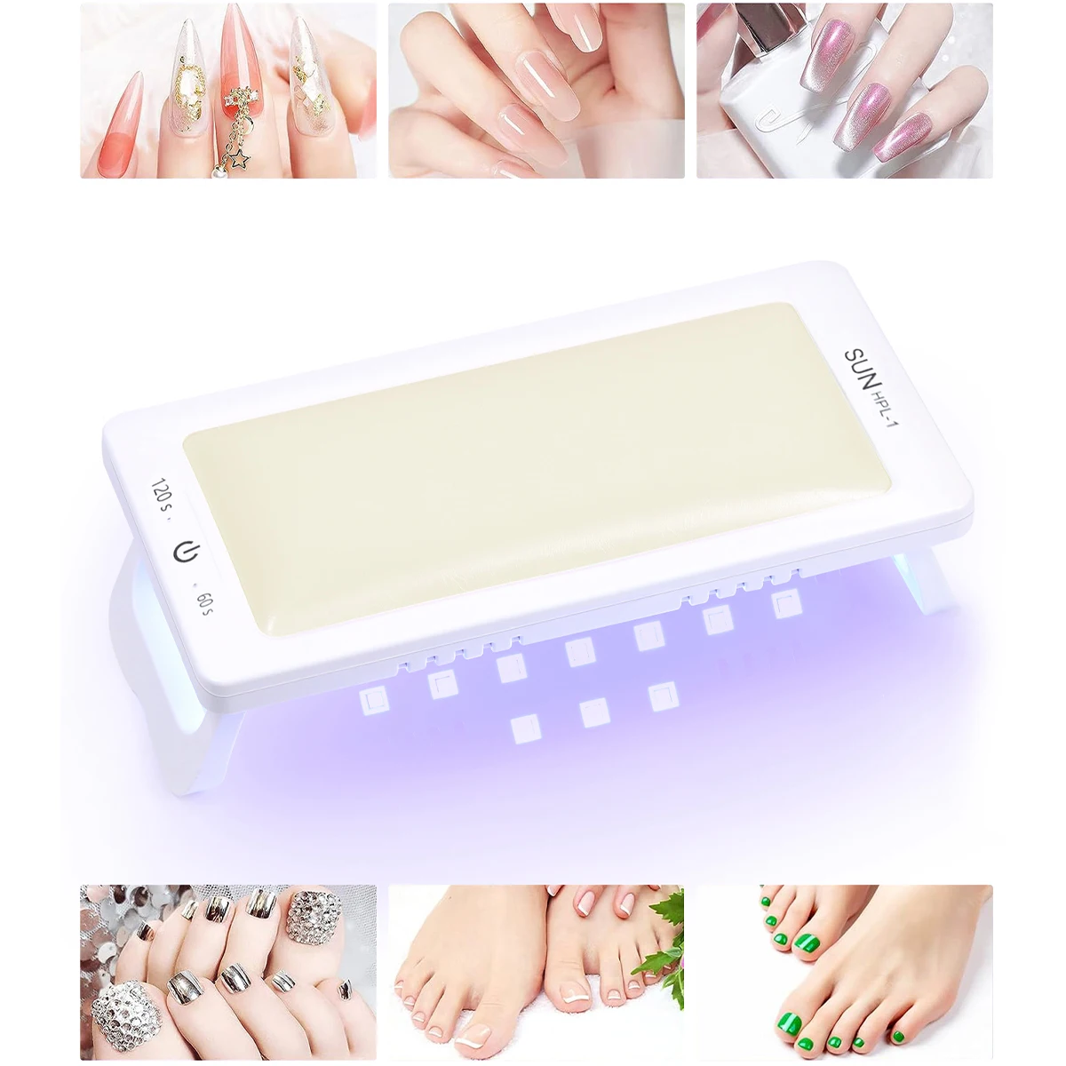 LINMANDA New UV LED Nail Dryer With Leather Pillow For Nail Salon Nail Shop Manicure Tools Foldable Drying Lamp Equipment 5
