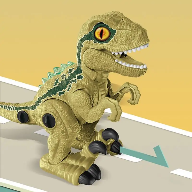 Electric Walking Spray Dinosaur Robot With LED Light & Realistic Sound Mechanical Dinosaurs Model Toy For Kids Birthday Gifts 4