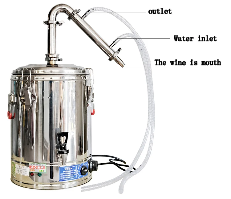 Description Picture 2 of itemStainless Steel 25L Electric Alcohol Distiller Strawberry Brandy Whiskey Distiller Rum-Making Machine