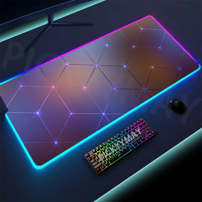 Mat Gaming Mousepads Teclado LED Mats Luminous Desk Pads Mouse Pad Para PC