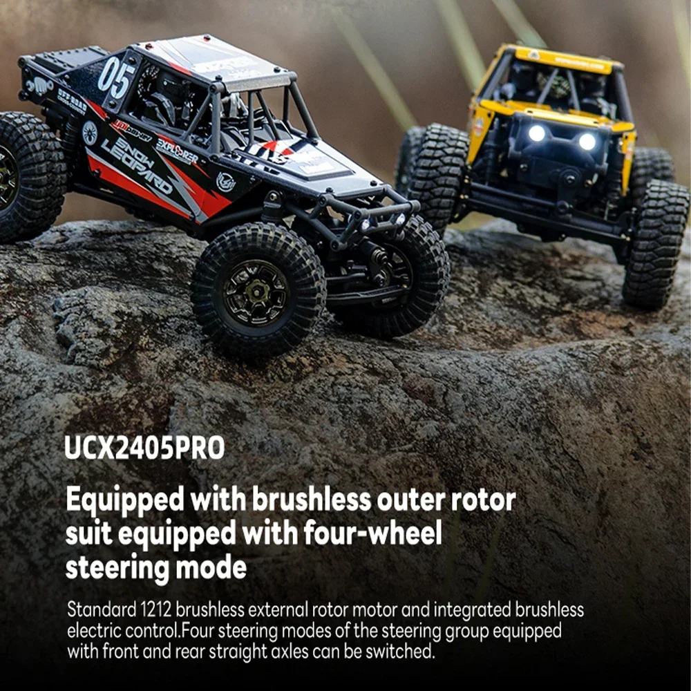 Voiture RC 1/24 4WD 2.4GHz Brushless - Tout-Terrain Crawler