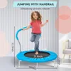 36-Inch Kids Trampoline with Handle - Indoor Mini Rebounder for Toddlers, Safe & Fun Fitness