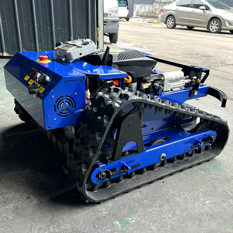 Customized High quality new remote control agriculture brush cutter lawn trimmer robot flail lawn mower 6