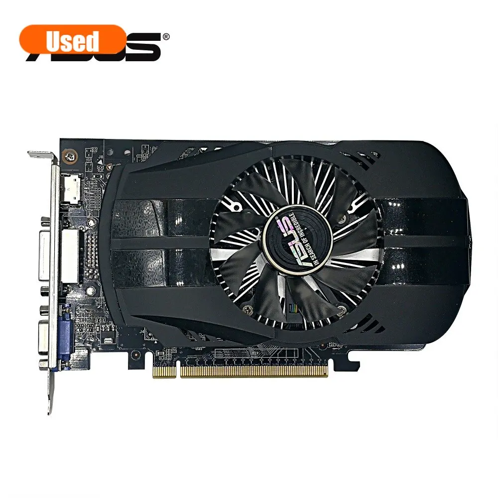 

, 2 шт./партия, графическая карта ASUS GTX750 1G GDDR5 100% бит HD, Протестировано хорошо!
