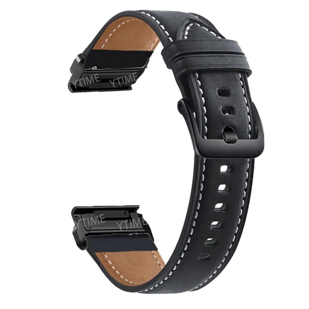 

For Garmin Approach S60 /MARQ Straps Metal QuickFit Leather Watch Band For Garmin Instinct/ Instinct2/ Epix Gen 2 Bracelet Belt