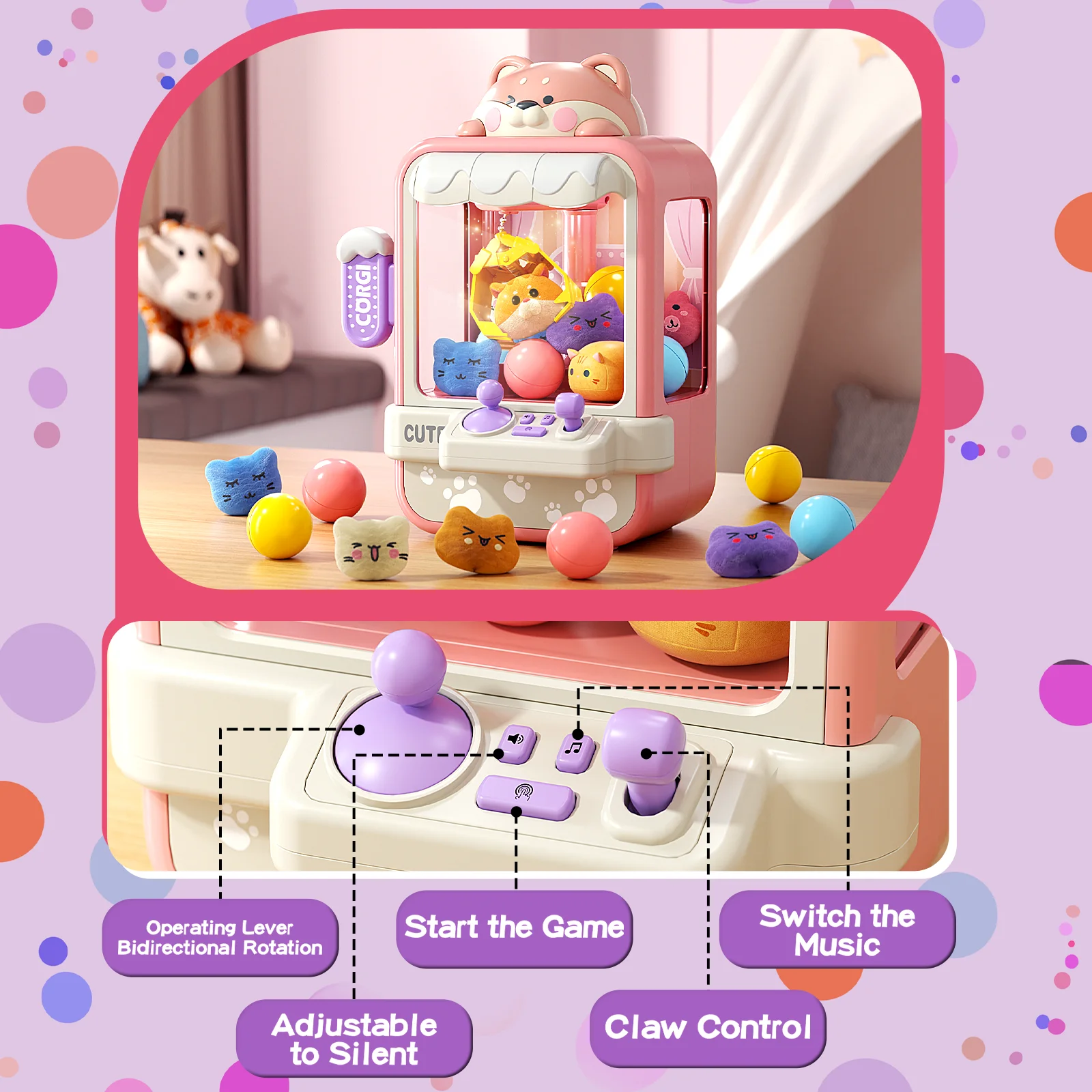 New Home Doll Grabber, Large Children's Toy Clip, Doll Twisting Machine, Girl and Boy Birthday Gifts 5