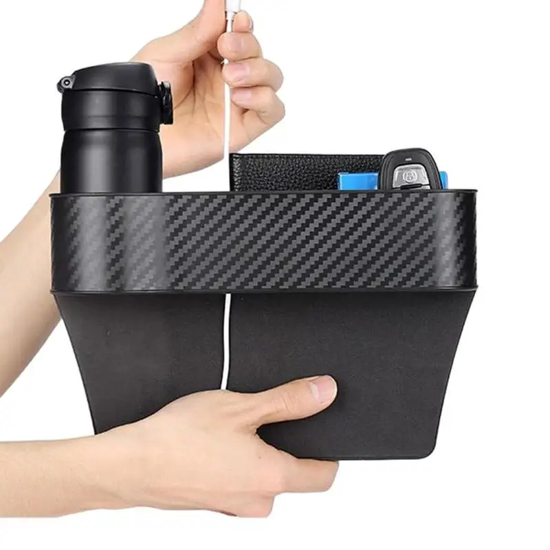 

Car Seat Organizer Seat Crevice Storage Box Multifunction Gap Slit Filler Holder For Wallet Phone Slit Pocket Cars Accessories