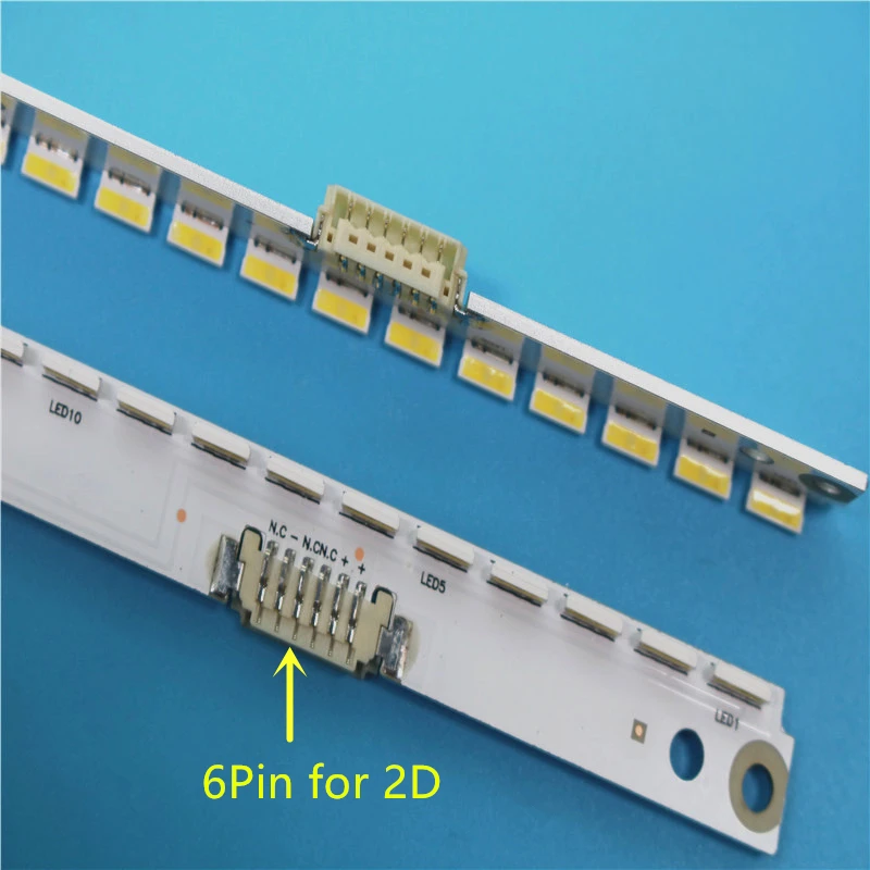 Светодиодная лента для подсветки Samsung UA40ES6100J UE40ES5500 2012SVS40 7032NNB RIGHT56 2D, 2 шт., 56 светодиодов, 500 мм Светодиодная лента для подсветки Samsung UA40ES6100J UE40ES5500 2012SVS40 7032NNB RIGHT56 2D, 2 шт., 56 светодиодов, 500 мм