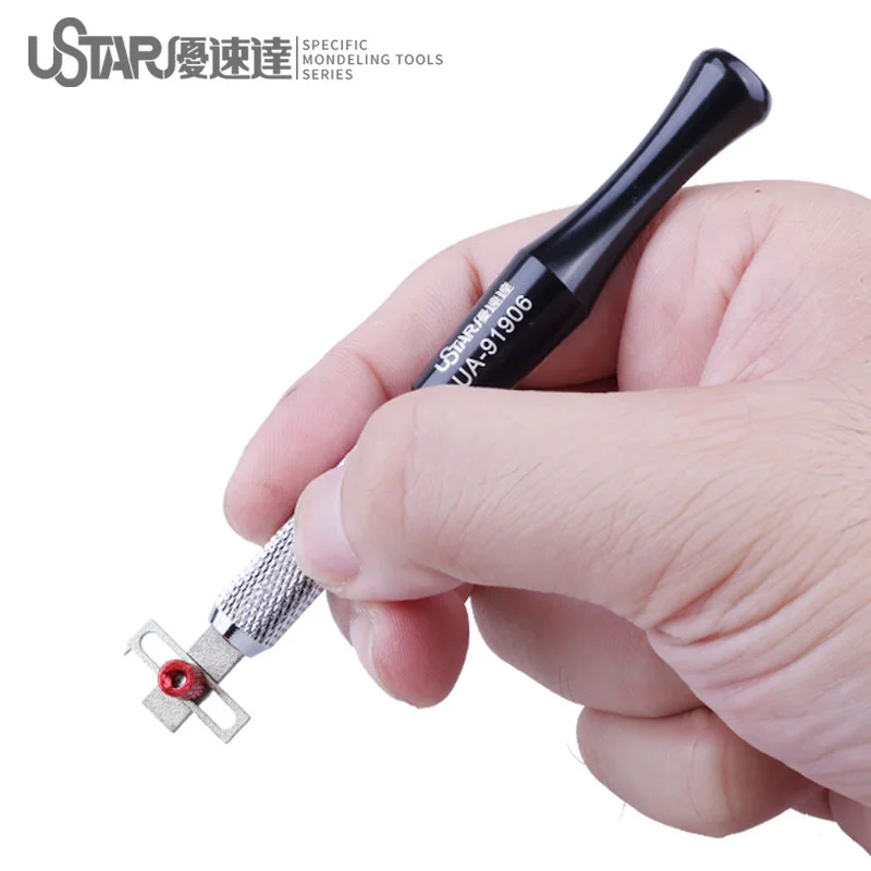 Mecha Model Tool Model Mirror Scribing Knife Superficie Curva Strumento Di Punteggio Equidiste