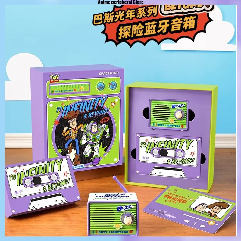 

Genuine Disney Toy Story Woody Buzz Lightyear Bluetooth Speaker Toys For Boys Birthday Gift Anime Peripheral Cartoon Sound Box