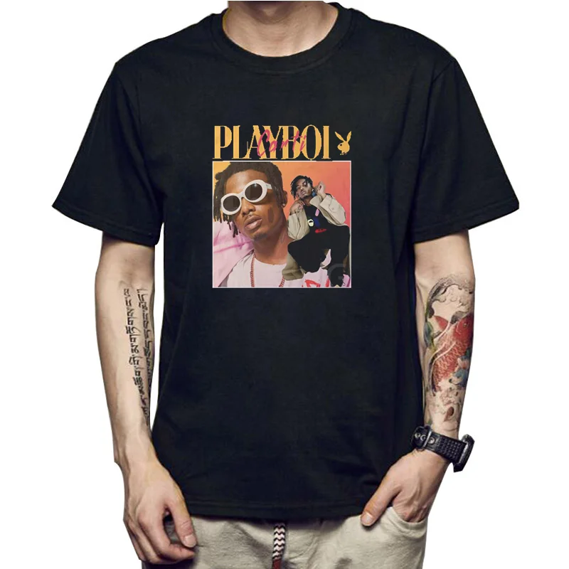 

New Playboi Carti Rap Hip Hop Retro Short Sleeve Ladies/Men Fashion Casual Harajuku T-Shirts Sweatshirts Clothing Tops 90s Tees