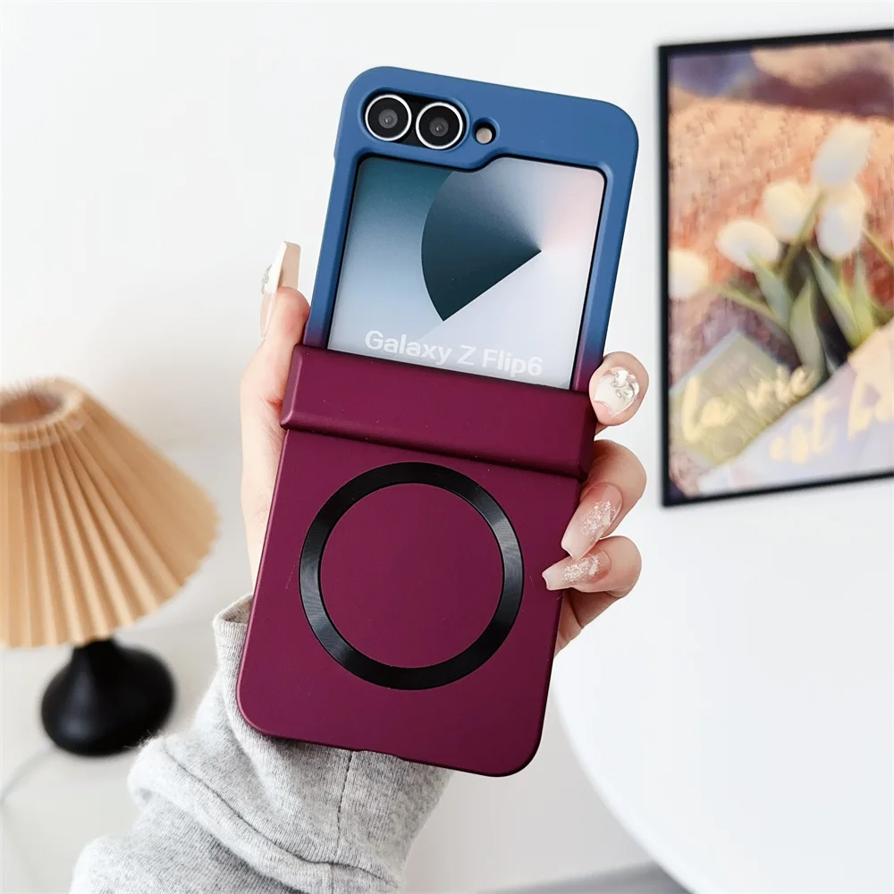 Vibrant Color Shockproof MagSafe Case with Hinge Cover for Samsung Galaxy Z Flip