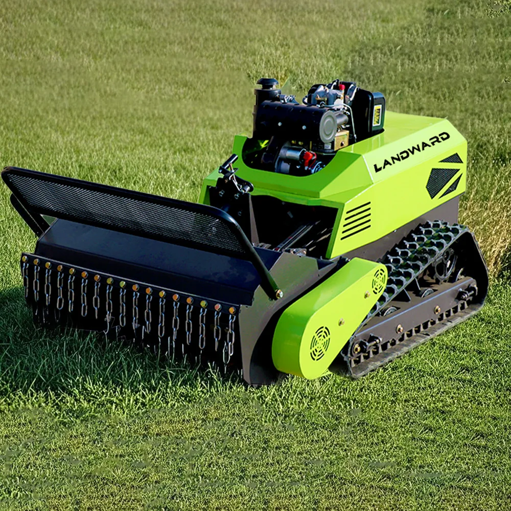 45° Zero Turn Remote Control Lawn Mower LANDWARD Garden Mowing