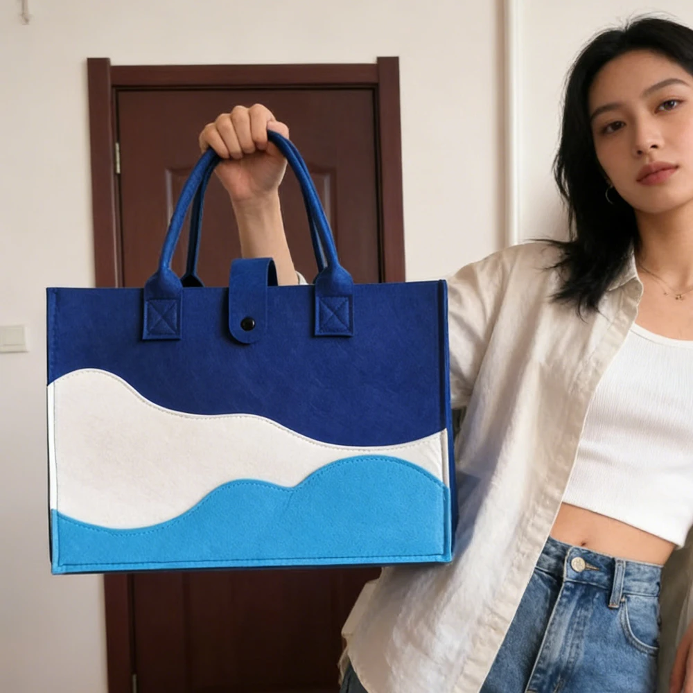 Fashion Striped Canvas Women'S Tote Bag-Multifunctional Commuter Handbag Shoulder Crossbody Bag Shopping Storage Bag