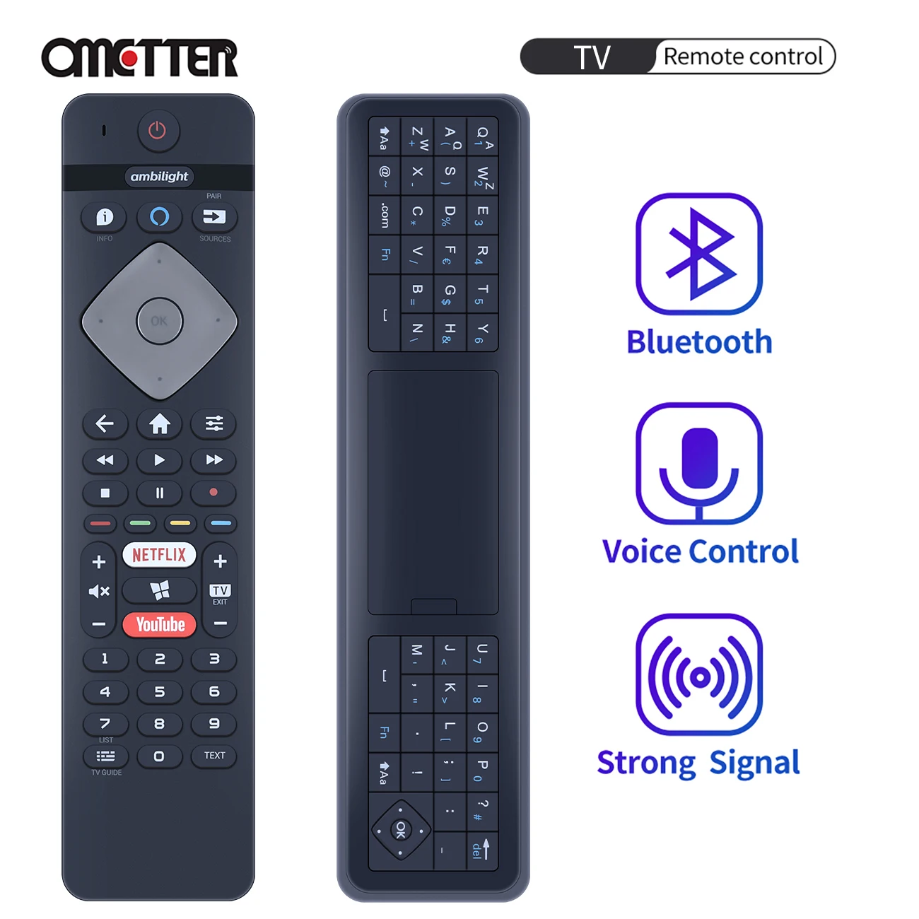new-voice-remote-control-for-philips-ykf463-009-398gm10bephn0036ht-7800-series-4k-uhd-led-smart-tv-65pus7855-12-58pus7855-50pus7