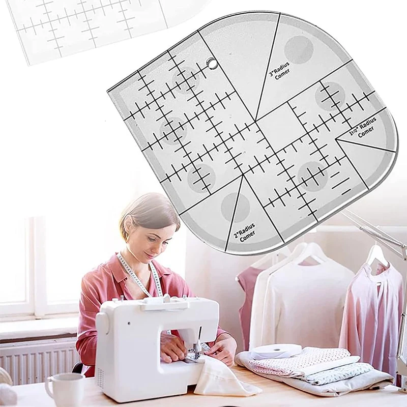 Creative Curved Corner Cutter Quilt Ruler, Sewing Patchwork Ruler Sewing Template Patchwork Tool,DIY Supplies-AA68