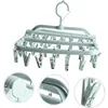 Foldable Drying Rack for Clothes Hanger with 32 ClipsDrip Hanger Plastic Hanging Drying Rack for Clothes  Underwear Socks Clip 5