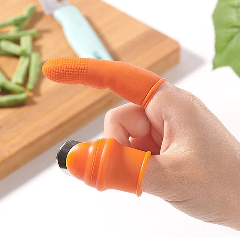Vegetable Cutter Garden Tool Finger Protector Finger Guard Multifunction Kitchen Cutter Vegetables Separator Thumb Cutter Gardening Pruning Shears Picking Plant