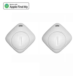 Universal Bluetooth Key Finder with Apple Find My Network Integration - Smart Tracker (2pcs WHITE)