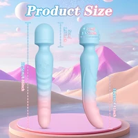 2-in-1 AV Zauberstab Vibrator für Frauen Brustwarzen Brustmassagegerät G-Punkt Klitoris Vagina Stimulator Weiblicher Masturbator Sexspielzeug für Frauen ab 18 Jahren 4