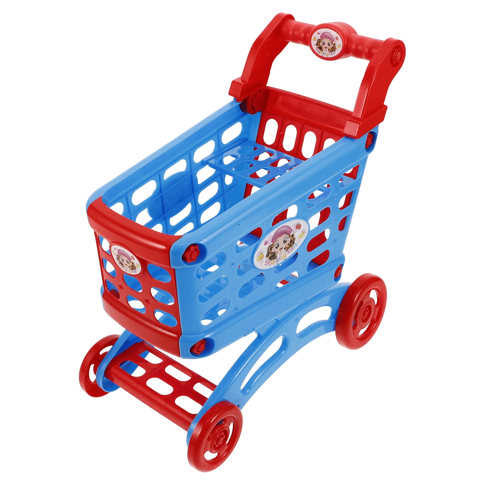 Shopping Cart for Baby Dollhouse Miniatures Kid Plastic Toddler Kids Child Tiny Basket 6