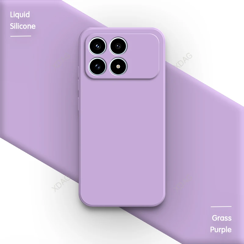 Premium Silicone Phone Case with Soft Internal Flocking - High-Quality Protective Back Cover