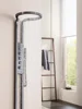 2024 Hot Sale Black Multifunction Bathroom Waterfall Rainfall Shower Panel Column Sprinkler Massage Set System Stainless steel 6