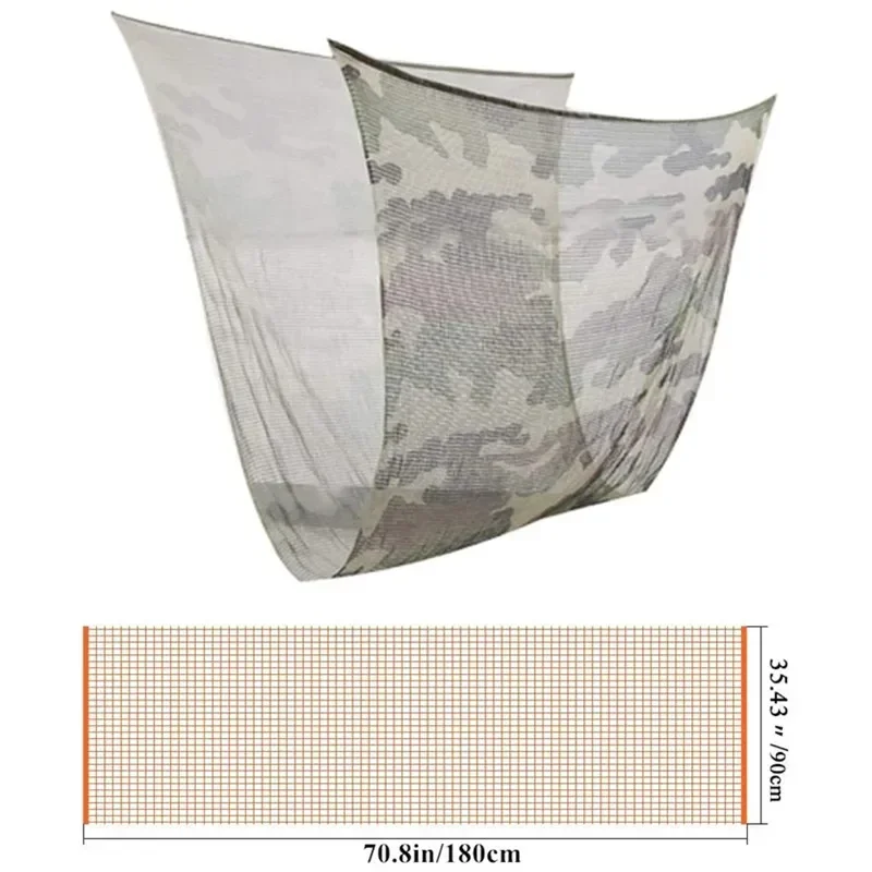 Camouflage Netting Military Camouflage Tactical Mesh Breathable Scarf Sniper Face Veil Scarves For Airsoft Hunting Neckerchief