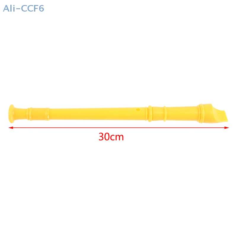 1Pc 8 Holes Plastic Flute Recorder or 10 Holes Wooden Flute Recorder Long Woodwind Instrument Colorful Instruments Gift