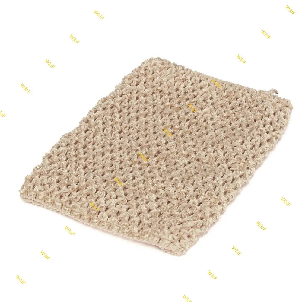 W3JF 9 Inch Girl Elastic Knitted Crochet Tube Tops Tensile Children Skirt