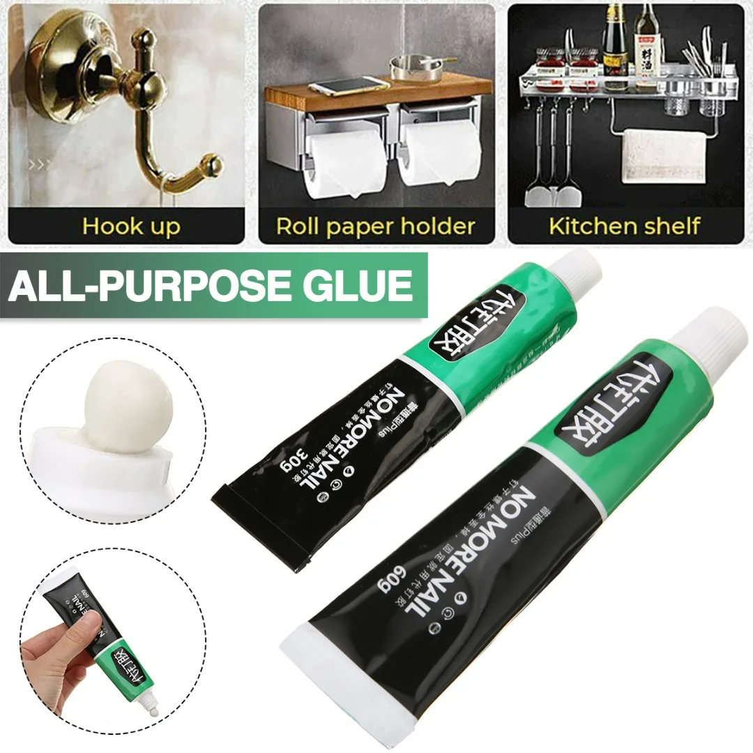 

30g/60gAll-purpose Glue Nail Free Glues Adhesive Sealant Quick-drying Adhesive Glues for Plastic Glass Metal Ceramic