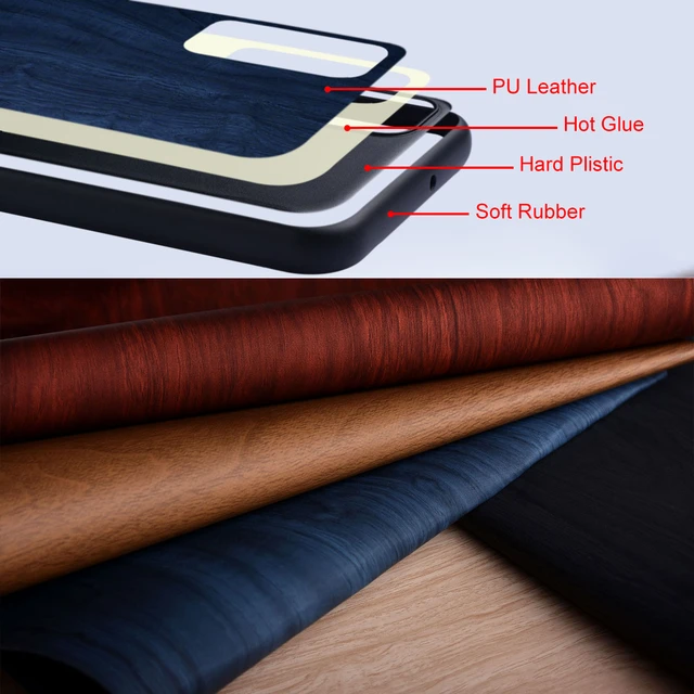 Case for Xiaomi 13 Pro 13T Pro Mi 13 13T funda bamboo wood pattern Leather  Coque back cover for xiaomi 13t pro 13 lite case capa