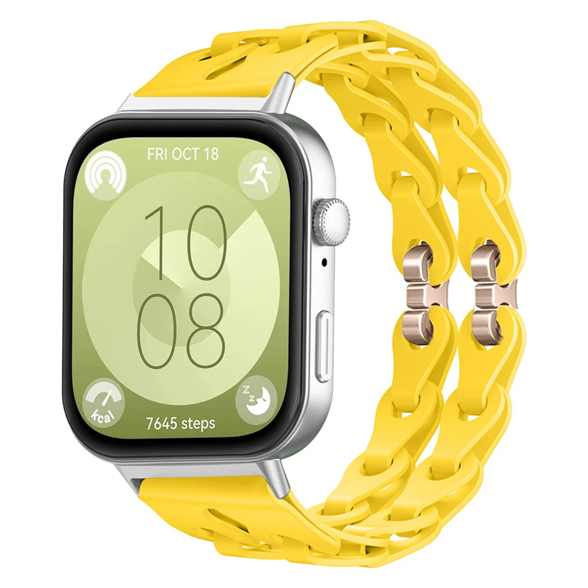 Elegant Chain Silicone Strap - Adjustable Wristband Bracelet Replacement Accessories