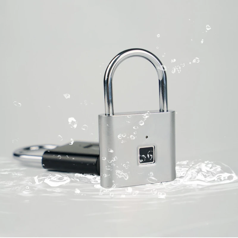 Biometric Door Lock Keyless Fingerprint Padlock Security Fingerprint Lock Electric Luggage Case Smart Anti-theft Door