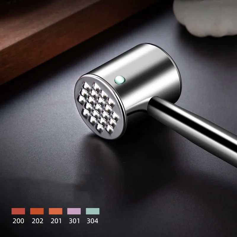 Meat Hammer Stainless Steel Making Beef Chicken More Loose Sauce Tool Professional Kitchen Tools meat tenderizer,meat hammer