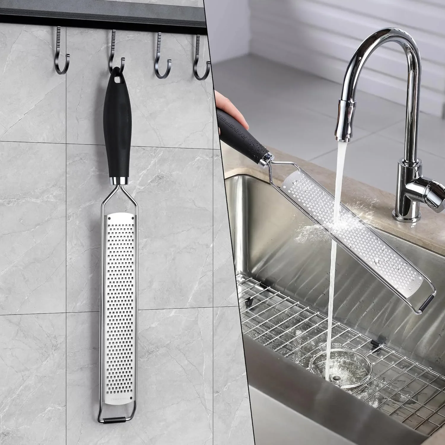 Lemon Zester Grater With Perfectly Angled Teeth Ideal for Citrus Parmesan Cheese Garlic Vegetables & Fruits