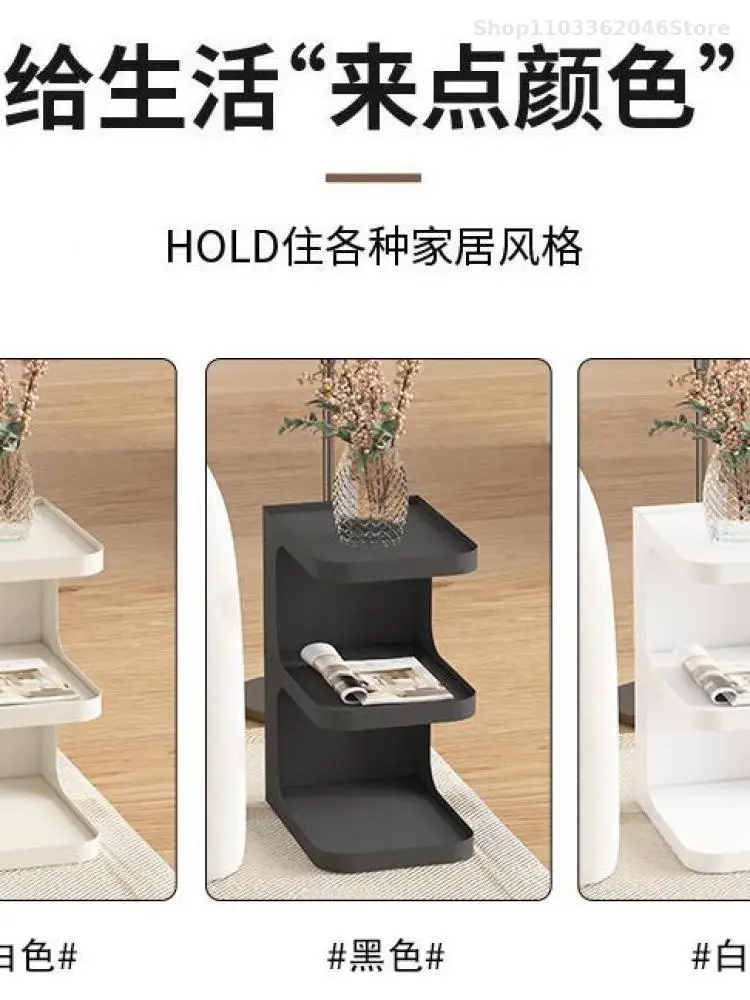 Living Room Sofa Side Table Light Luxury Modern Simple Iron Art Small Apartment Coffee Table Corner Bedside Cabinet