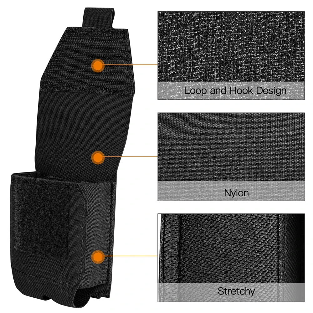Handcuffs Pouch Molle Shackles Case Universal Handcuffs Holster Quick Release Standard Chain Cuffs Holder for Tactical Vest 2