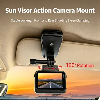 Supporto Universale per Zaino e Parasole Auto Compatibile con DJI Action, Insta360, AcePro, GoUltra, GoPro 12 e Altri Accessori Fotografici