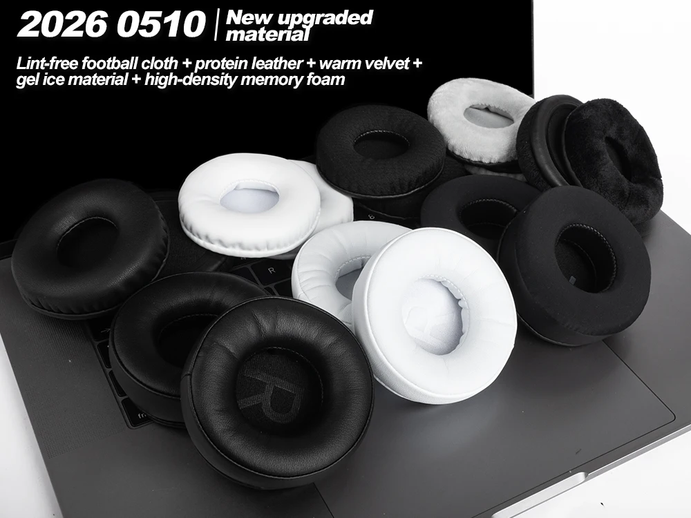 Premium Replacement Earphone Pads - Soft Mesh Memory Foam Protein Earpads Earmuffs