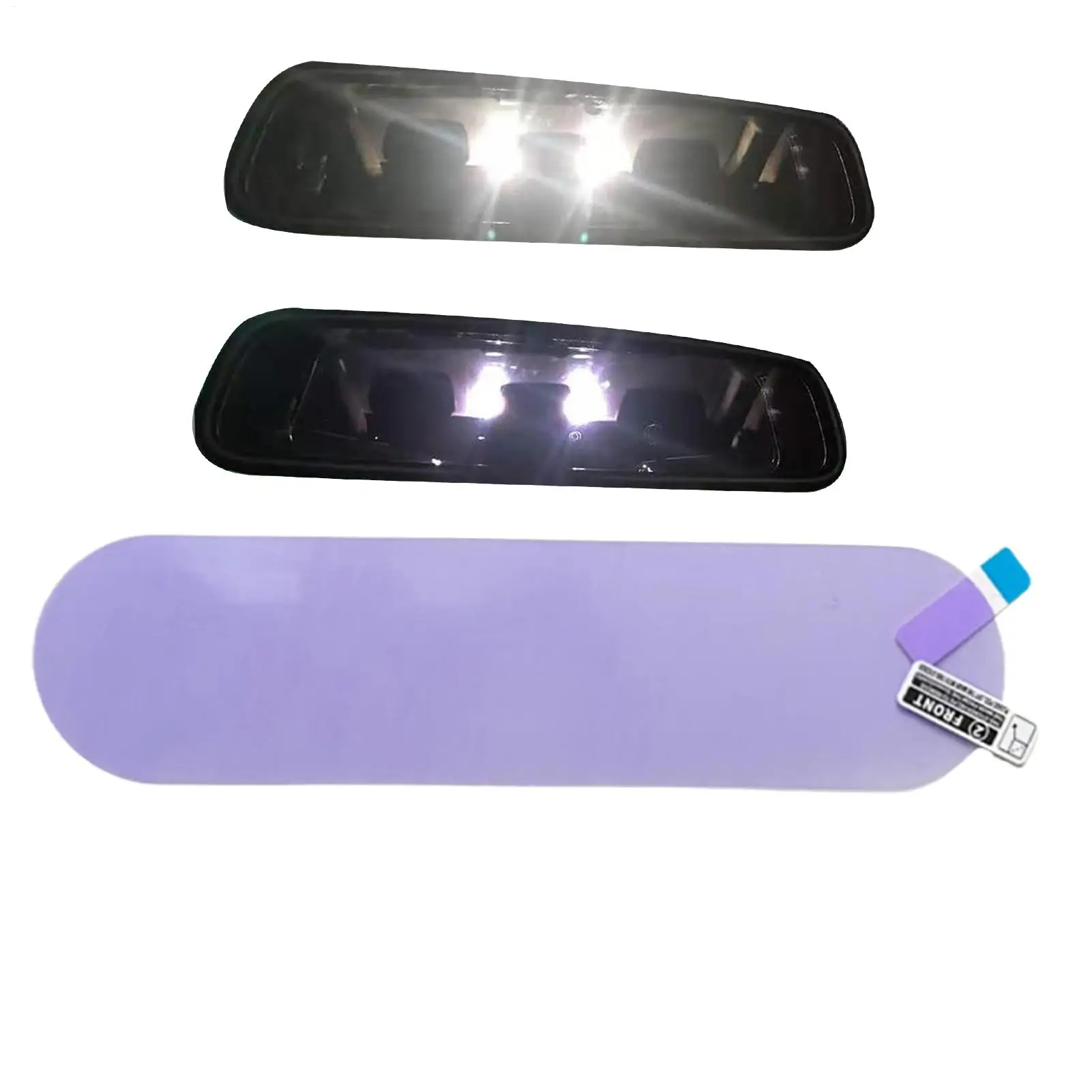 1Pc Car Interior Rearview Mirror Anti-glare Anti Fog Film Night Reversing Glare Protection Waterproof Auto Sticker Accessories