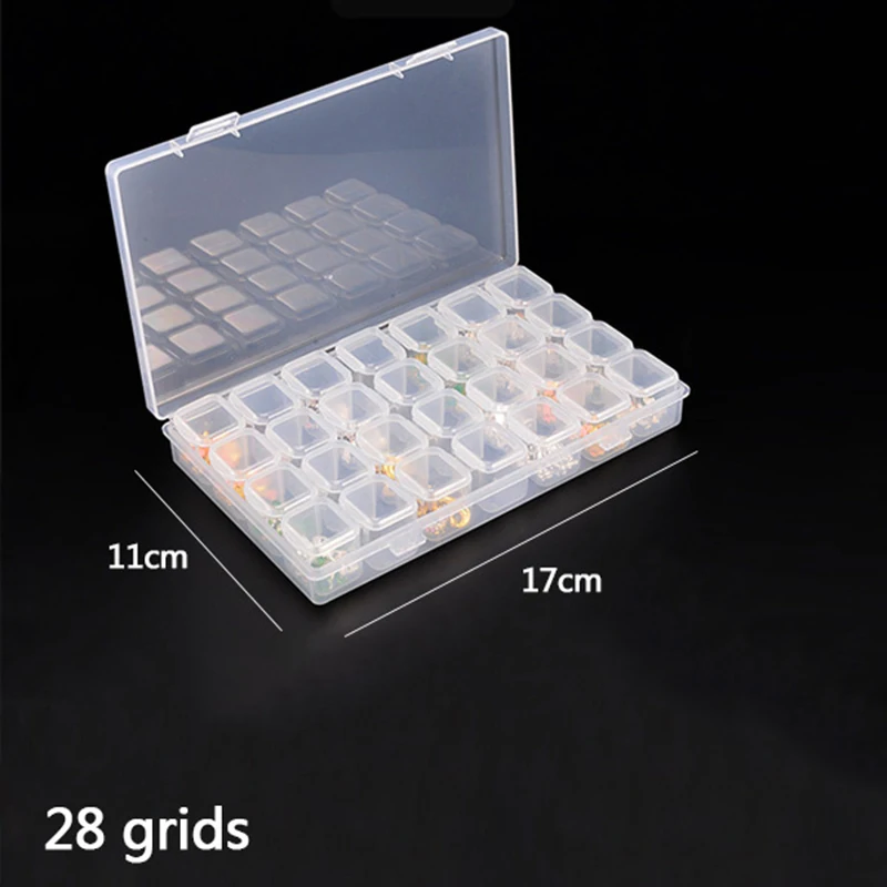 5D DIY Diamond Painting Box Accessories Partition 28/56 Grids Slots Diamond Mosaic Storage Tools Home Decoration Products 4