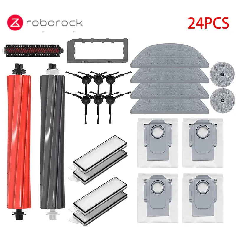 Roborock Premium Vacuum Accessories Kit – Side Brush, HEPA Filter, Mop, Dust Bags & Spare Parts
