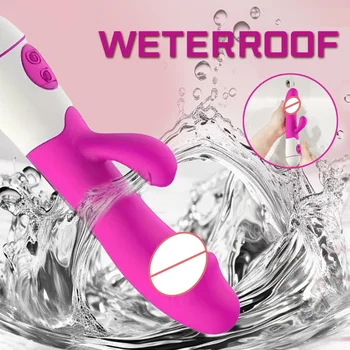 Powerful Rabbit G Spot Vibrator Female Dildo Clitoris Stimulator Penetration Vagina Massage Masturbator Adult Sex Toys for Women 5