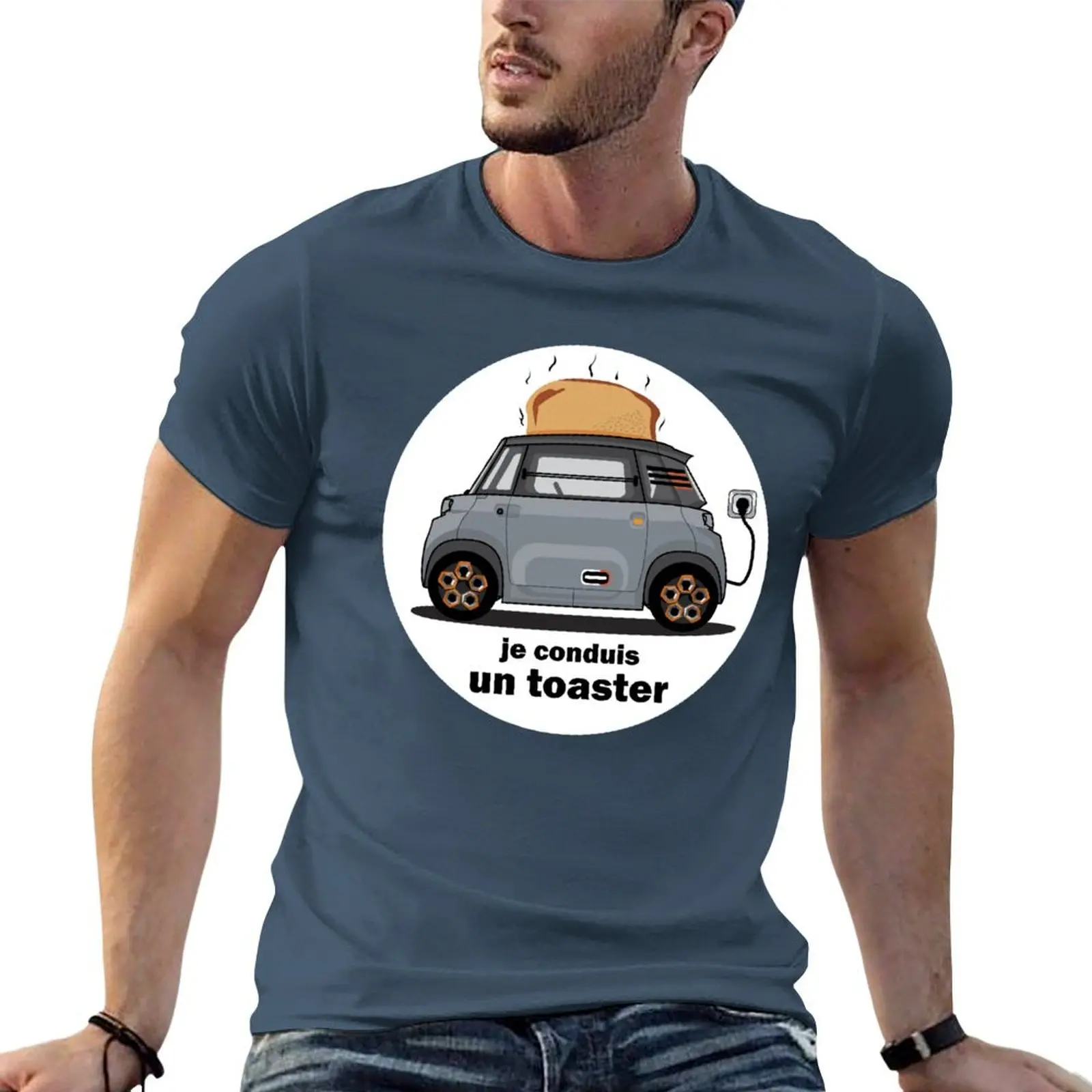 Citroen Ami Tostapane T-Shirt Plus Size Top Anime Men Workout Shirt